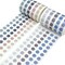 Wrapables Colorful Dots Washi Masking Tape, Round Circle Stickers for Scrapbooking, Planners, Bullet Points, and Journals 6M Length Total (Set of 2)